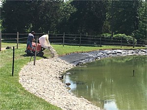 Lake Erosion Control During 1